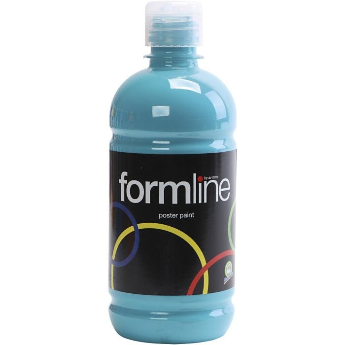 Pintura Témpera Mate, turquesa, 500 ml/ 1 botella