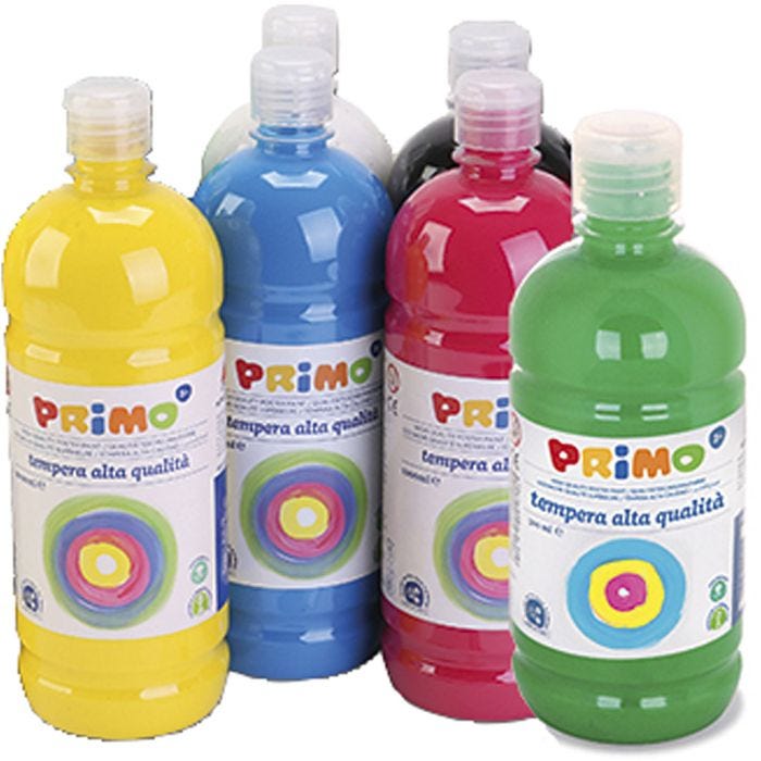Pintura Témpera Mate, mate, colores estándar, 12x1000 ml/ 1 paquete