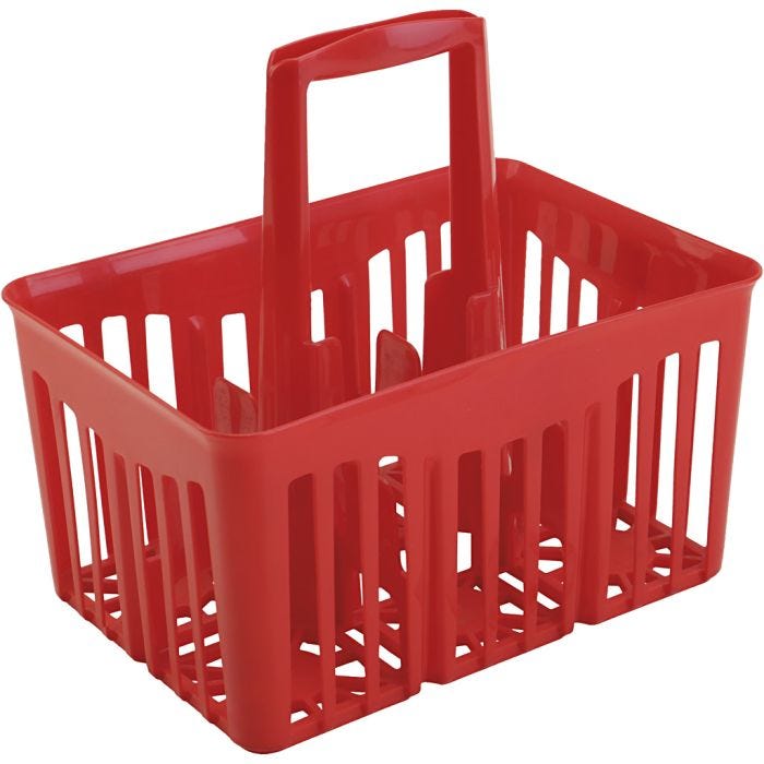 Cesta de pinturas PRIMO, rojo, 1 ud