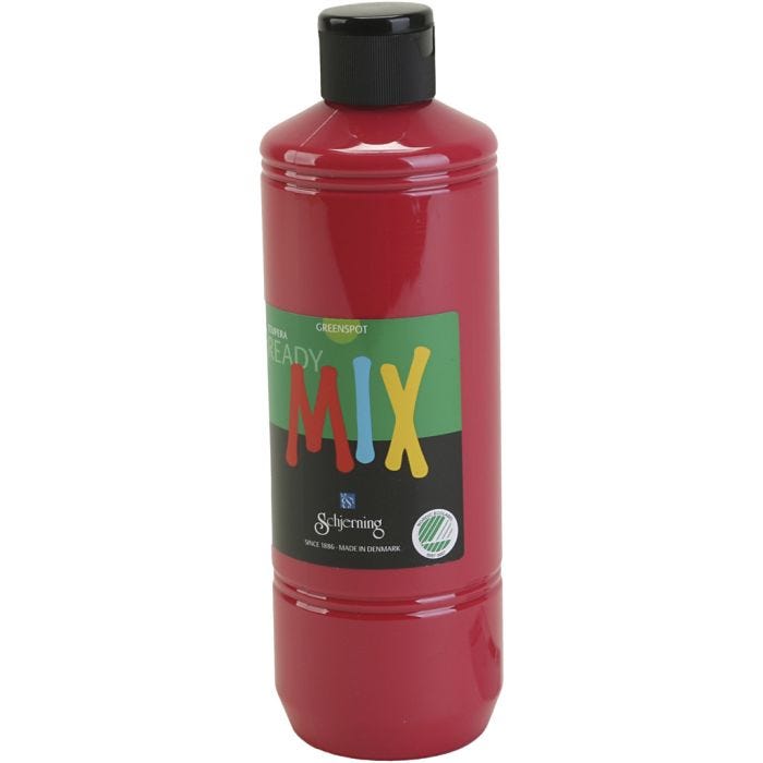 Greenspot Ready Mix, mate, rojo primario, 500 ml/ 1 botella