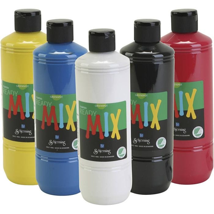 Greenspot Ready Mix, mate, surtido de colores, 5x500 ml/ 1 paquete