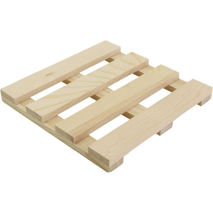 Protectores de mesa en madera, A: 1,5 cm, L. 15 cm, medidas 15x15 cm, 12 ud/ 1 paquete