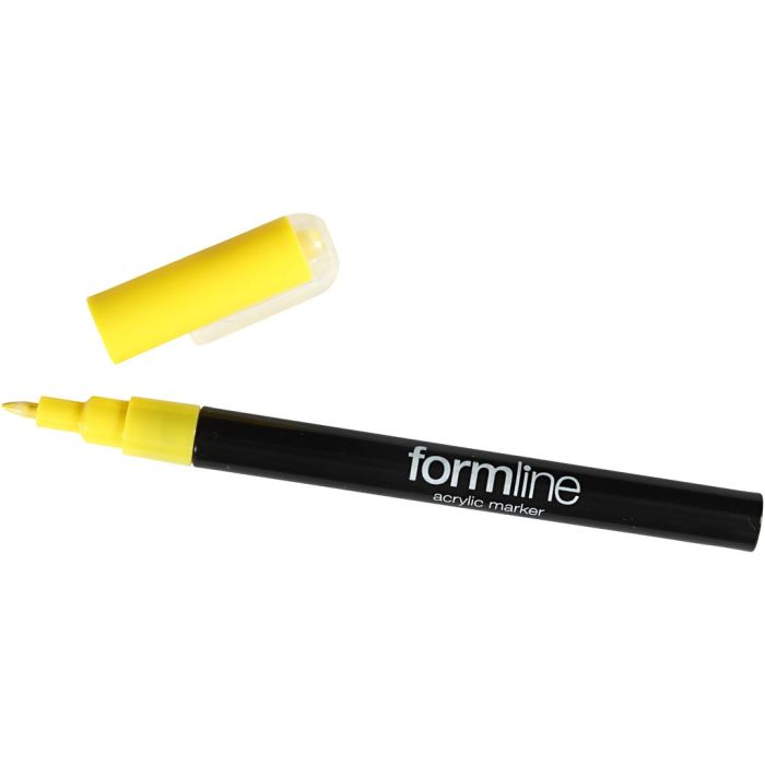 rotulador acrílico Formline, 0,7 mm, amarillo, 1 ud