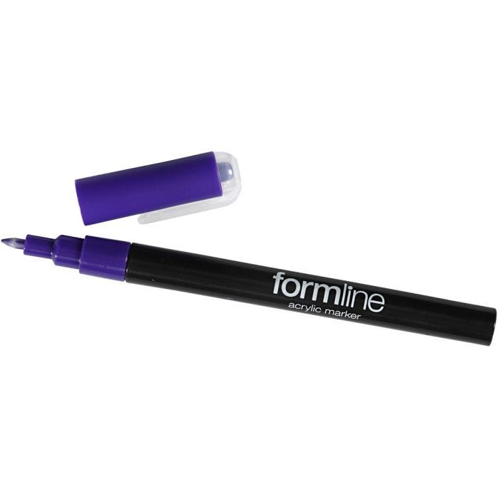 rotulador acrílico Formline, 0,7 mm, morado, 1 ud
