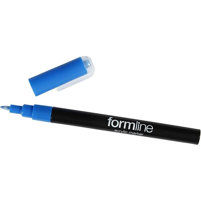 rotulador acrílico Formline, 0,7 mm, azul, 1 ud
