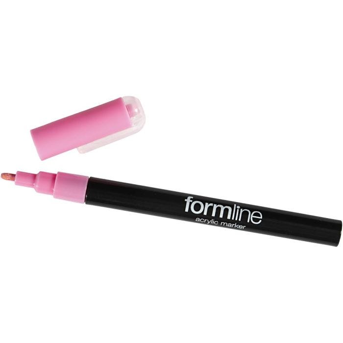 rotulador acrílico Formline, 0,9-1,3 mm, rosa, 1 ud