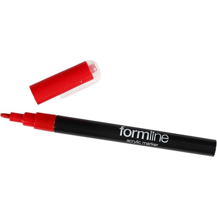 rotulador acrílico Formline, 0,9-1,3 mm, rojo, 1 ud