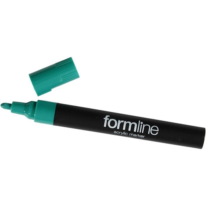 rotulador acrílico Formline, 2.5 mm, verde, 1 ud