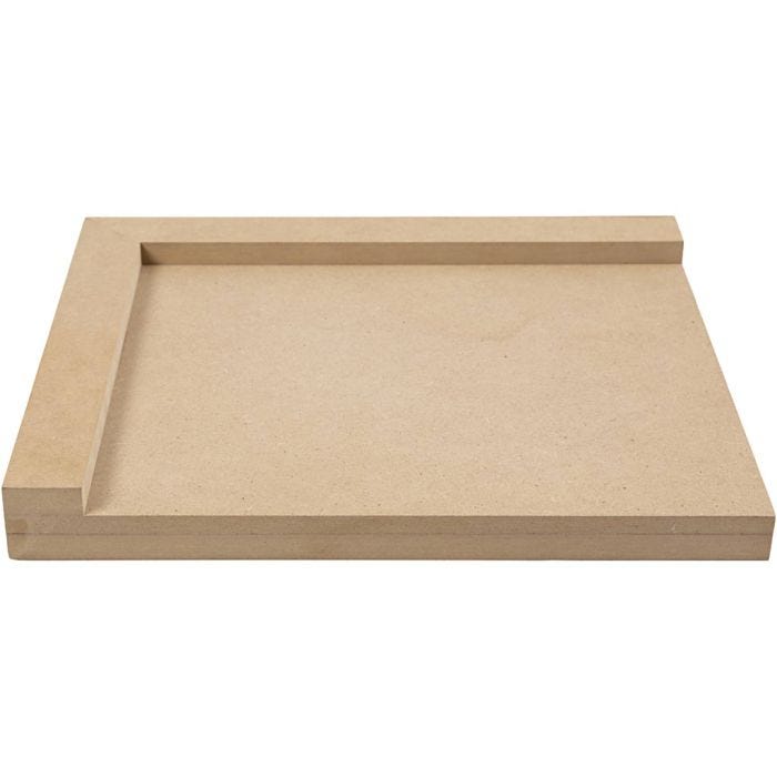 Tabla de corte de linóleo, medidas 25x29 cm, diestro, 1 ud