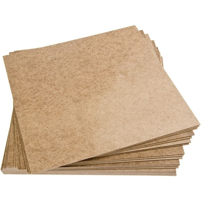 Placas de masonita, medidas 30x30x0,25 cm, 20 ud/ 1 paquete