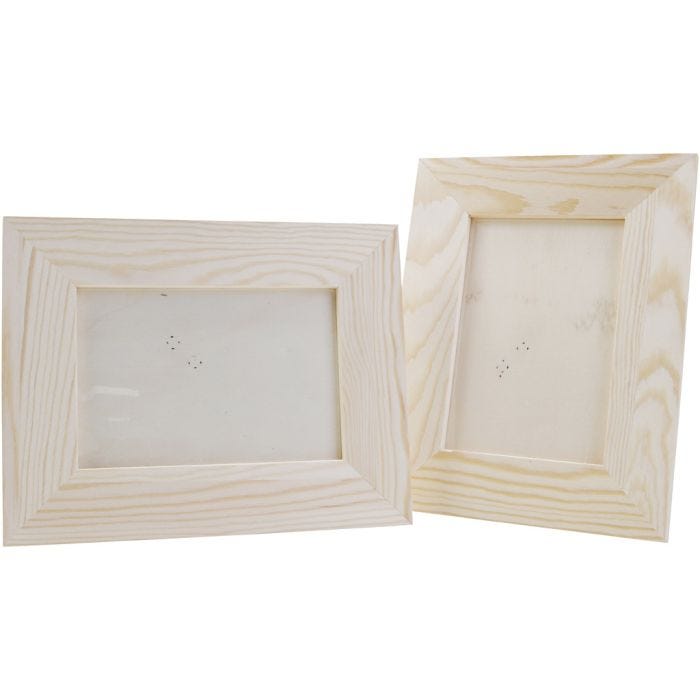 Marco de madera, medidas 23x18 cm, 12 ud/ 1 paquete