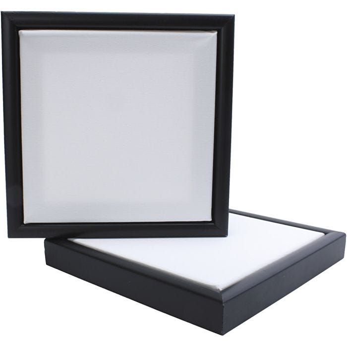 Lienzo con marco, medidas 20x20 cm, 280 gr, 10 ud/ 1 paquete