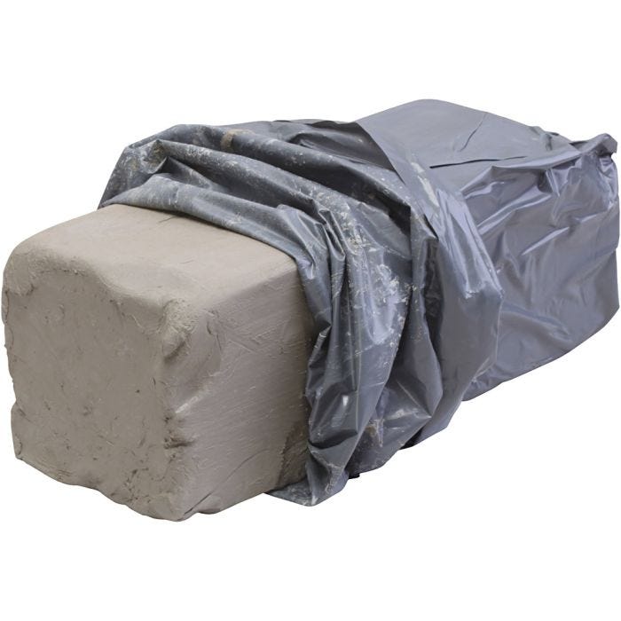 Arcilla de gres de combustión blanca, 10 kg/ 1 paquete