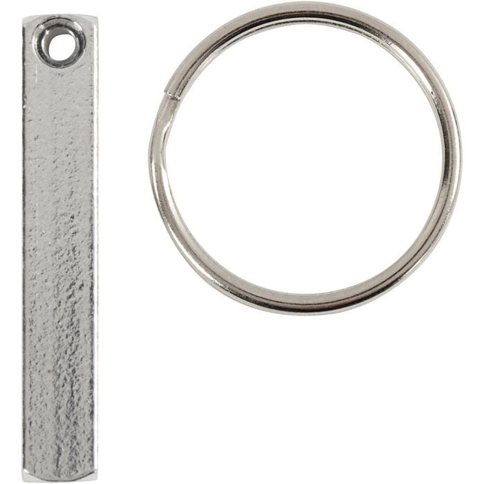 Kit para Llavero, medidas 40x5 mm, 6 ud/ 1 paquete
