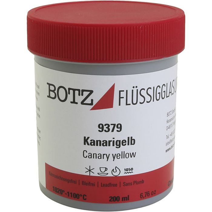 Glaseado para arcilla, amarillo, 200 ml/ 1 bote