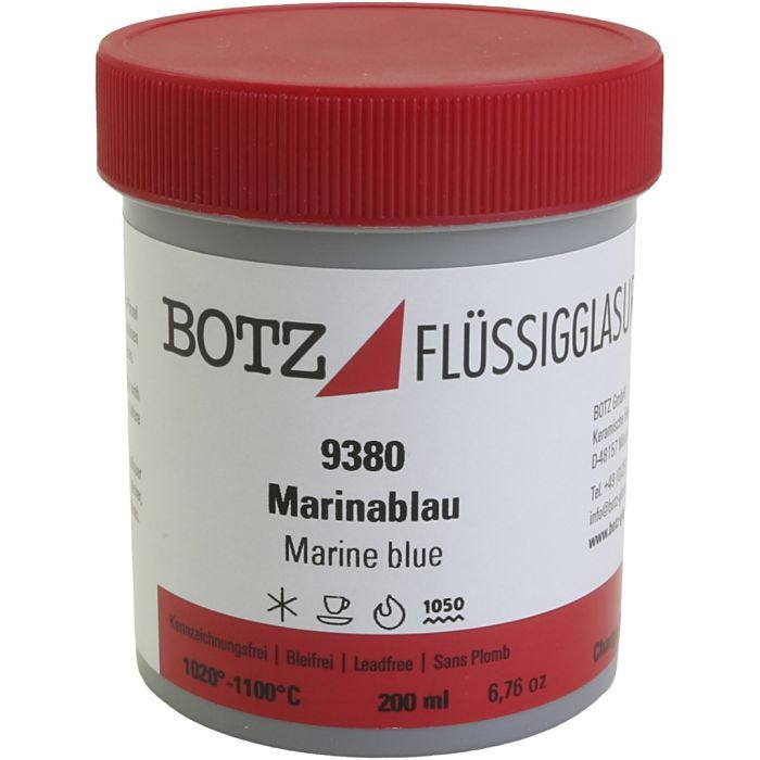 Glaseado para arcilla, azul, 200 ml/ 1 bote