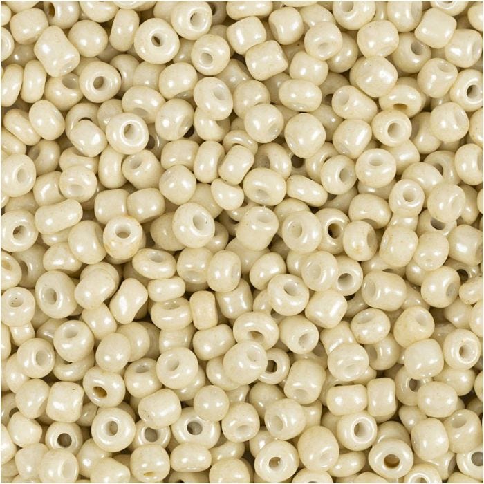 Cuentas de Semillas de Rocaille, dia 3 mm, medidas 8/0, medida agujero 0,6-1,0 mm, menos blanco, 25 gr/ 1 paquete