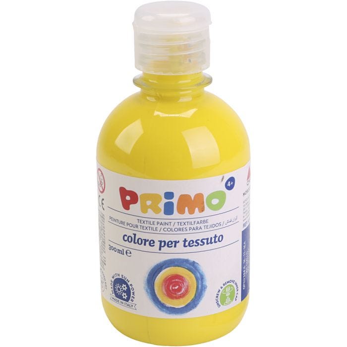 Pintura de Textiles, amarillo, 300 ml/ 1 botella