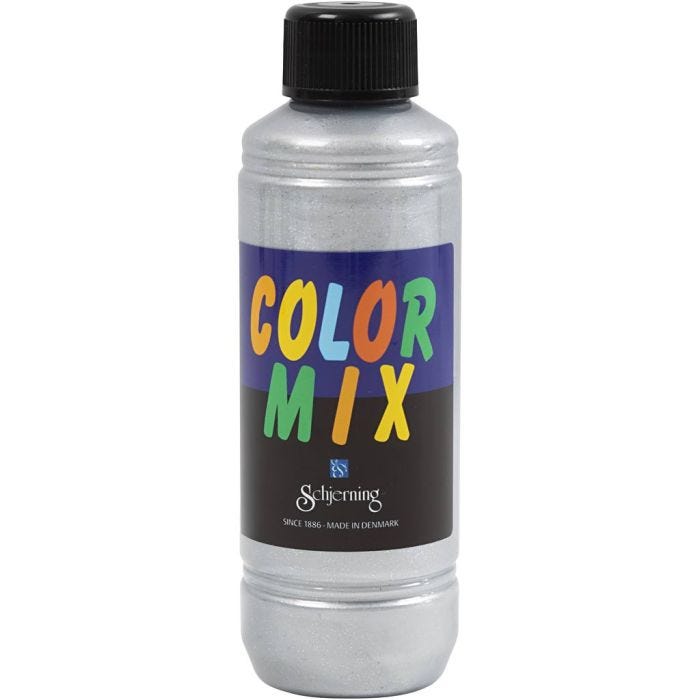 Pintura Brillante, plata, 250 ml/ 1 botella