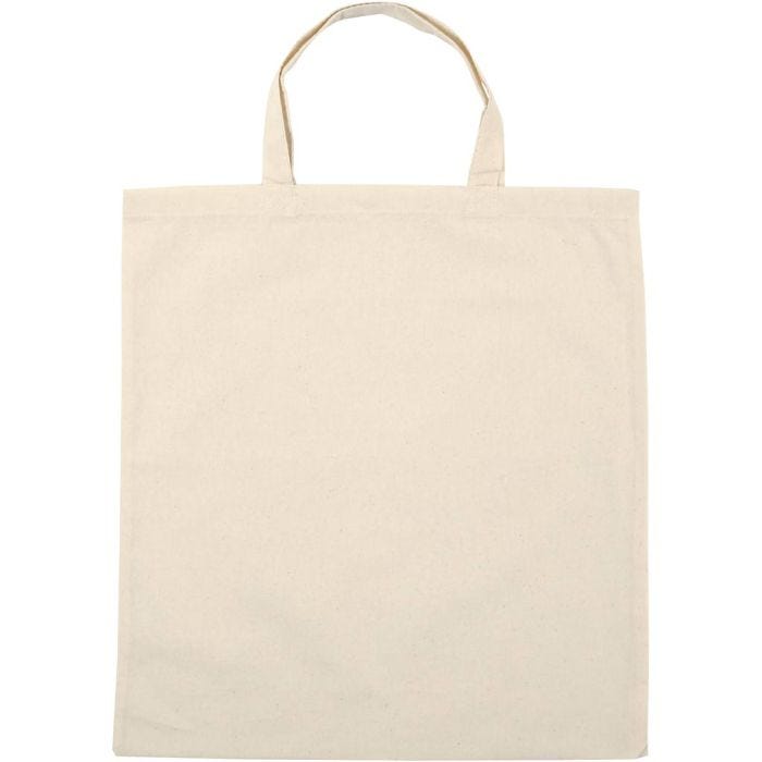 Bolsa de Tela, medidas 38x42 cm, 145 gr, color natural claro, 20x5 ud/ 1 paquete