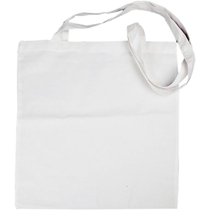 Bolsa de la compra , medidas 38x42 cm, 130 gr, blanco, 20 ud/ 1 paquete