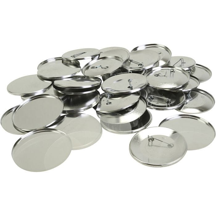 Chapas, dia 5,5 cm, 100 ud/ 1 paquete