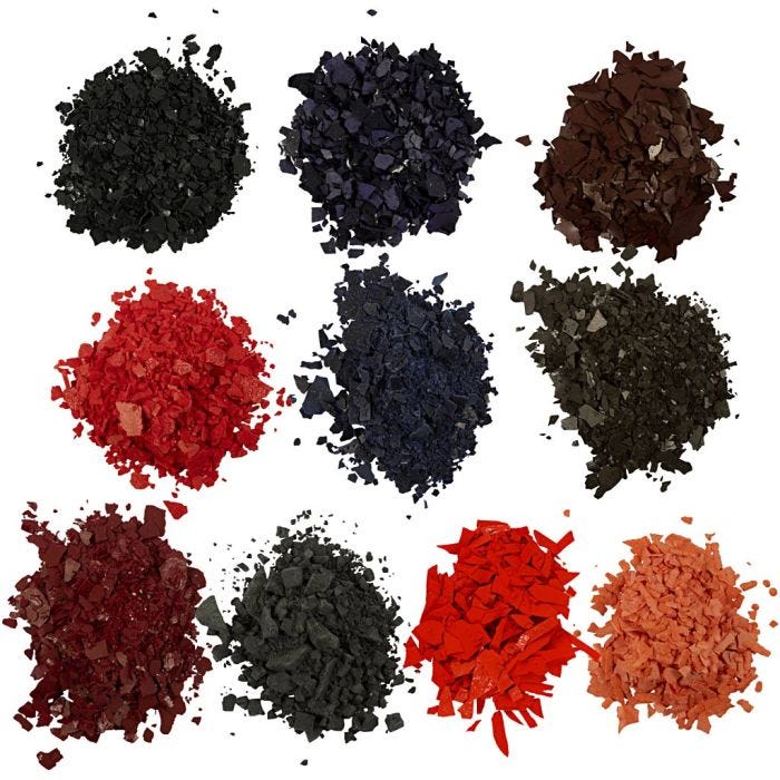 Colorante para velas, surtido de colores, 10x10 gr/ 1 paquete
