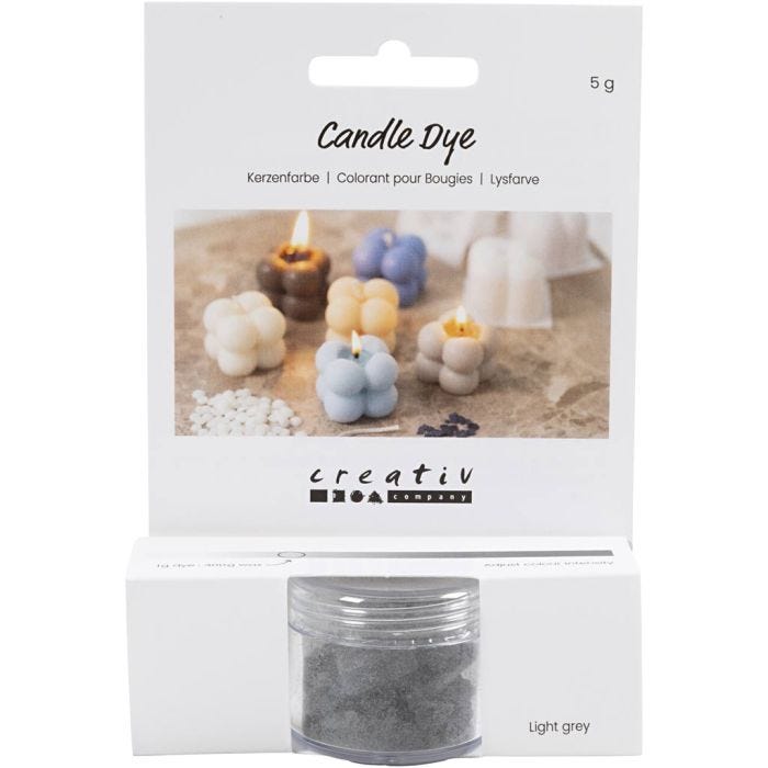Colorante para velas, gris claro, 5 gr/ 1 paquete
