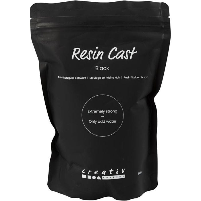 Fundición de Resina Negra, negro, 800 gr/ 1 paquete