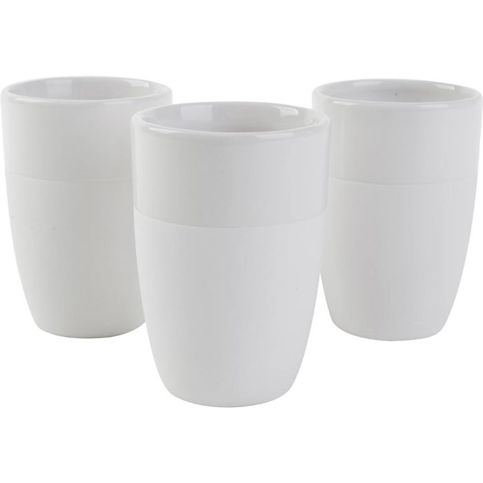 Taza con exterior mate, medidas 10x7 cm, 12 ud/ 1 paquete