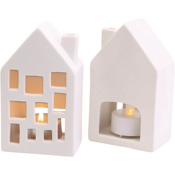 Casa para luzes, A: 12 cm, medidas 5x7 cm, 12 ud/ 1 paquete