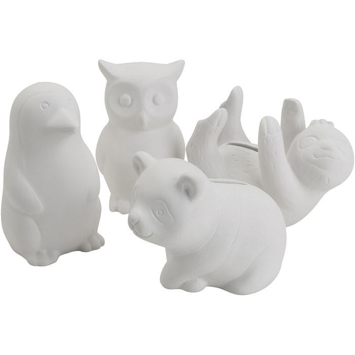 Recipientes para monedas con personajes, Animales, medidas 8,5-11 cm, El contenido puede variar , 4x6 ud/ 1 paquete