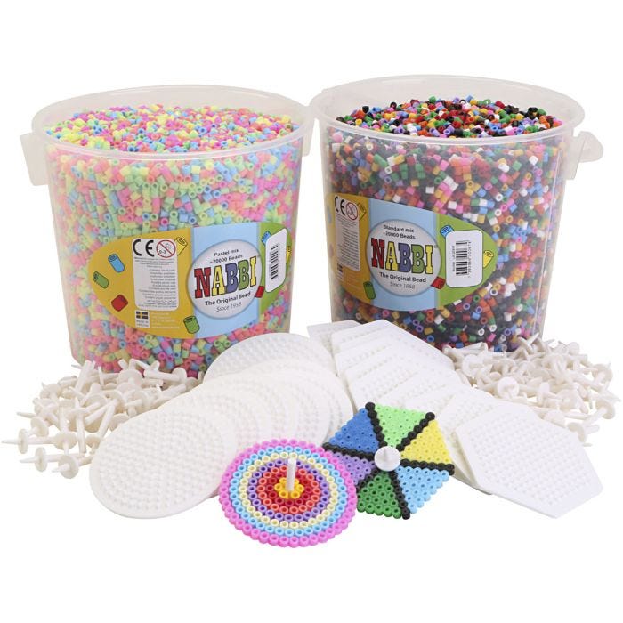Kit de arranque superior giratorio con cuentas, medium, 1 set