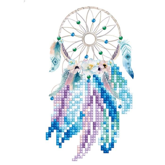 Diamond Dotz, Atrapasueños, 12,6x17,7 cm, 13,6x18,6 cm, 1 paquete