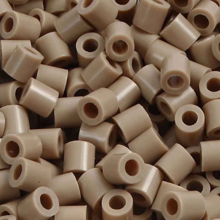 Fuse Beads, medidas 5x5 mm, medida agujero 2,5 mm, medium, beige (32248), 1100 ud/ 1 paquete