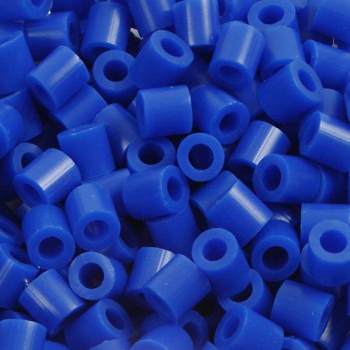 Fuse Beads, medidas 5x5 mm, medida agujero 2,5 mm, medium, azul oscuro (32232), 6000 ud/ 1 paquete