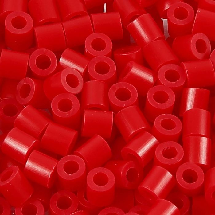 Fuse Beads, medidas 5x5 mm, medida agujero 2,5 mm, medium, rojo (32231), 6000 ud/ 1 paquete