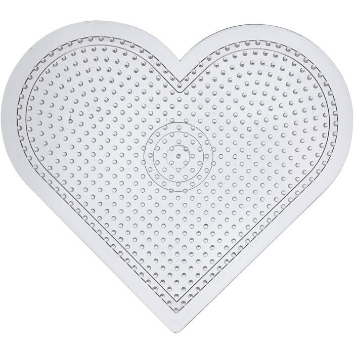 Placa de clavijas, 15 cm, medium, transparente, 1 ud