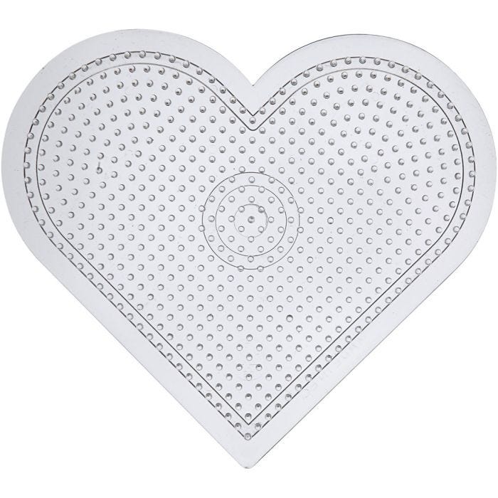 Placa de clavijas, medidas 15 cm, medium, transparente, 10 ud/ 1 paquete