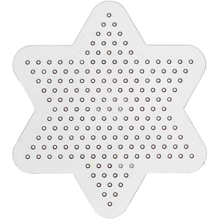 Placa de clavijas, estrella pequeña, dia 10 cm, medium, 10 ud/ 1 paquete