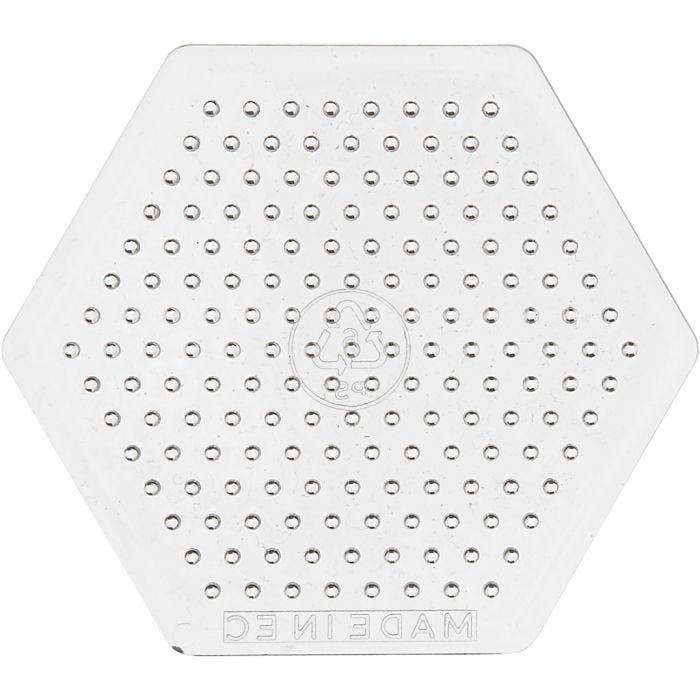 Placa de clavijas, 7 cm, medium, transparente, 1 ud