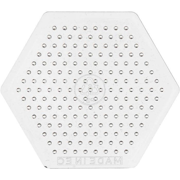 Placa de clavijas, hexágonos pequeños, medidas 7 cm, medium, 10 ud/ 1 paquete