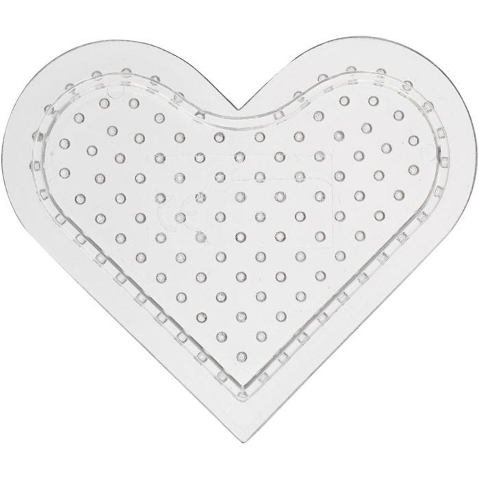 Placa de clavijas, corazón pequeño, medidas 7 cm, medium, 10 ud/ 1 paquete