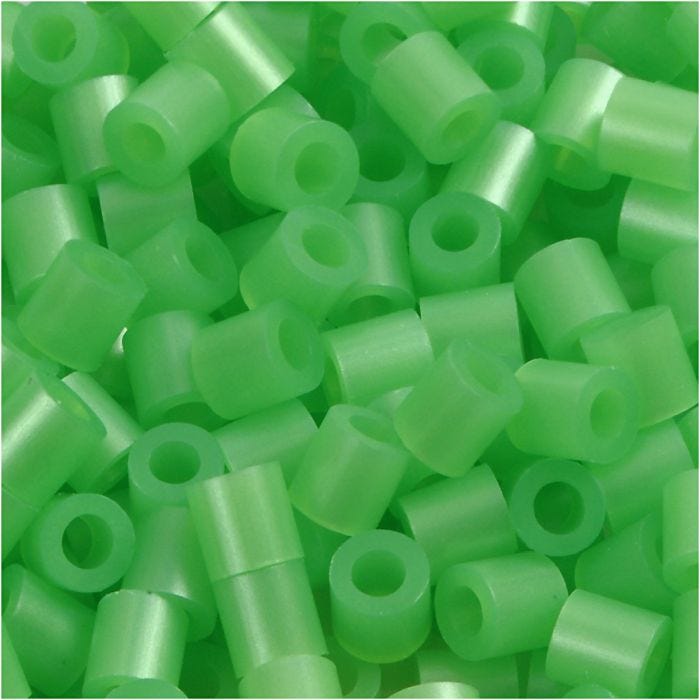 PhotoPearls, medidas 5x5 mm, medida agujero 2,5 mm, medium, verde perla (22), 1100 ud/ 1 paquete