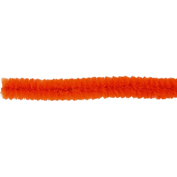 Chenilla, L. 30 cm, grosor 6 mm, naranja, 2x50 ud/ 1 paquete