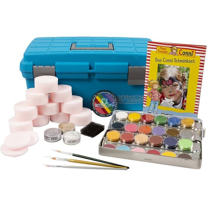 Set de maquillaje al agua- kit de iniciación, surtido de colores, 1 set