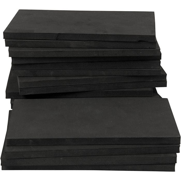 Arte de Cuerda, medidas 20x12 cm, grosor 10 mm, negro, 16 ud/ 1 paquete