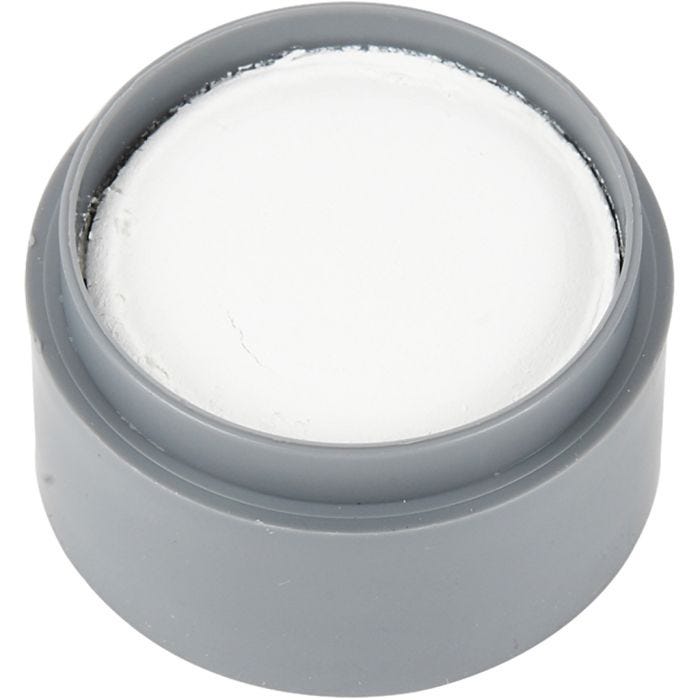 pintura facial en base a agua, blanco, 15 ml/ 1 bote