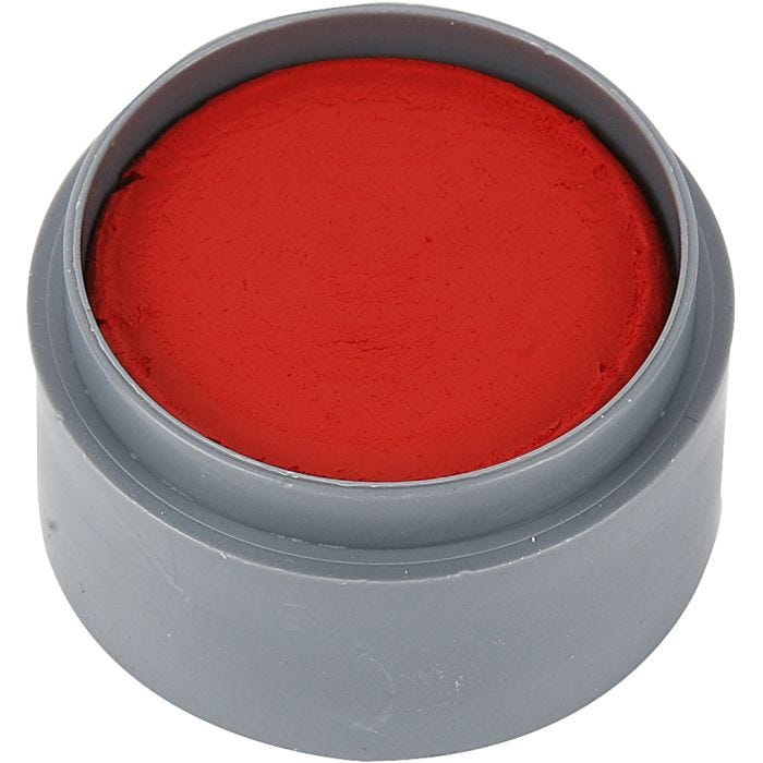 pintura facial en base a agua, rojo transparente, 15 ml/ 1 bote