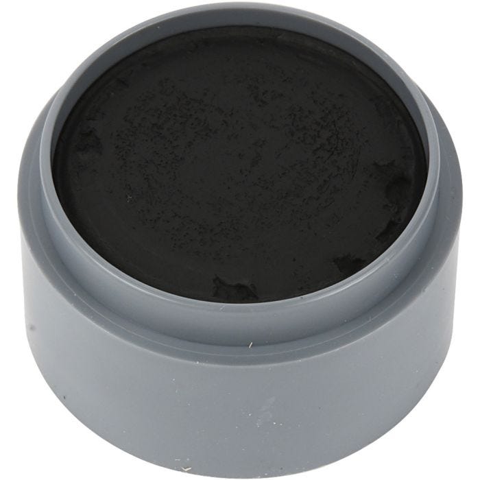 pintura facial en base a agua, negro, 15 ml/ 1 bote